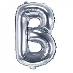 Globo Foil Letra B Plateado 35 cm