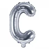 Globo Foil Letra C Plateado 35 cm