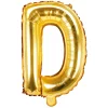 Globo Foil Letra D Dorado 35 cm