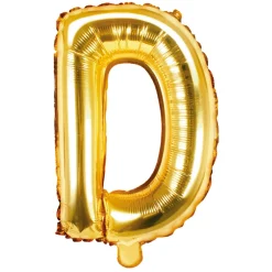 Globo Foil Letra D Dorado 35 cm