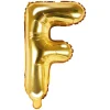Globo Foil Letra F Dorado 35 cm