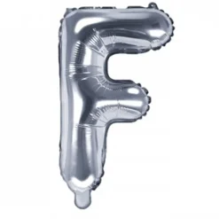 Globo Foil Letra F Plateado 35 cm