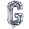 Globo Foil Letra G Plateado 35 cm