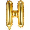 Globo Foil Letra H Dorado 35 cm