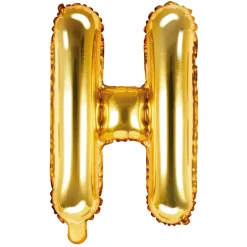 Globo Foil Letra H Dorado 35 cm