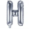 Globo Foil Letra H Plateado 35 cm