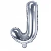 Globo Foil Letra J Plateado 35 cm