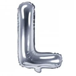 Globo Foil Letra L Plateado 35 cm