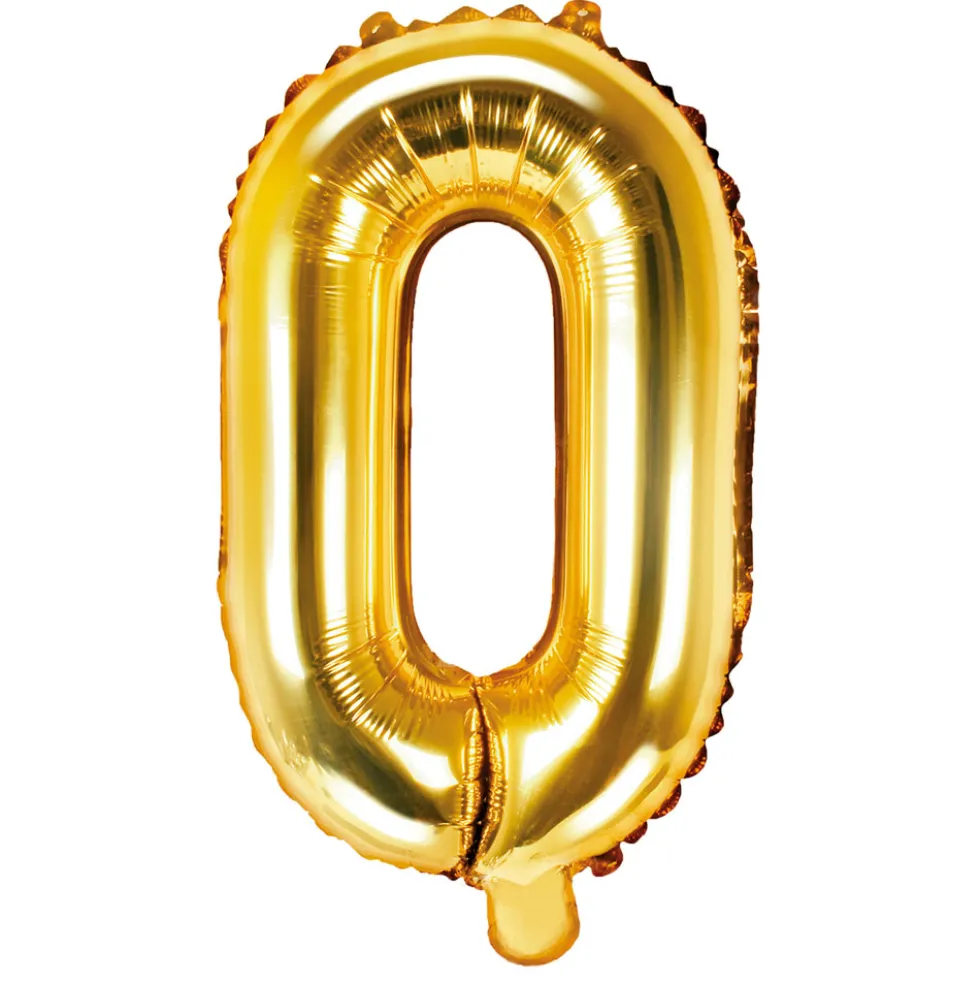Globo Foil Letra O Dorado 35 cm