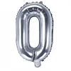 Globo Foil Letra O Plateado 35 cm