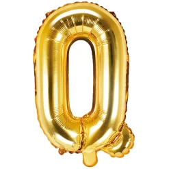Globo Foil Letra Q Dorado 35 cm