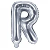 Globo Foil Letra R Plateado 35 cm