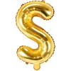 Globo Foil Letra S Dorado 35 cm
