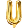 Globo Foil Letra U Dorado 35 cm
