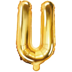 Globo Foil Letra U Dorado 35 cm