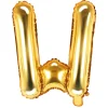 Globo Foil Letra W Dorado 35 cm