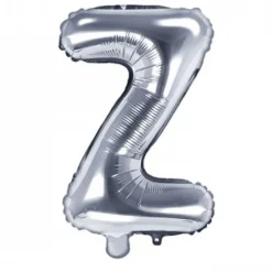 Globo Foil Letra Z Plateado 35 cm