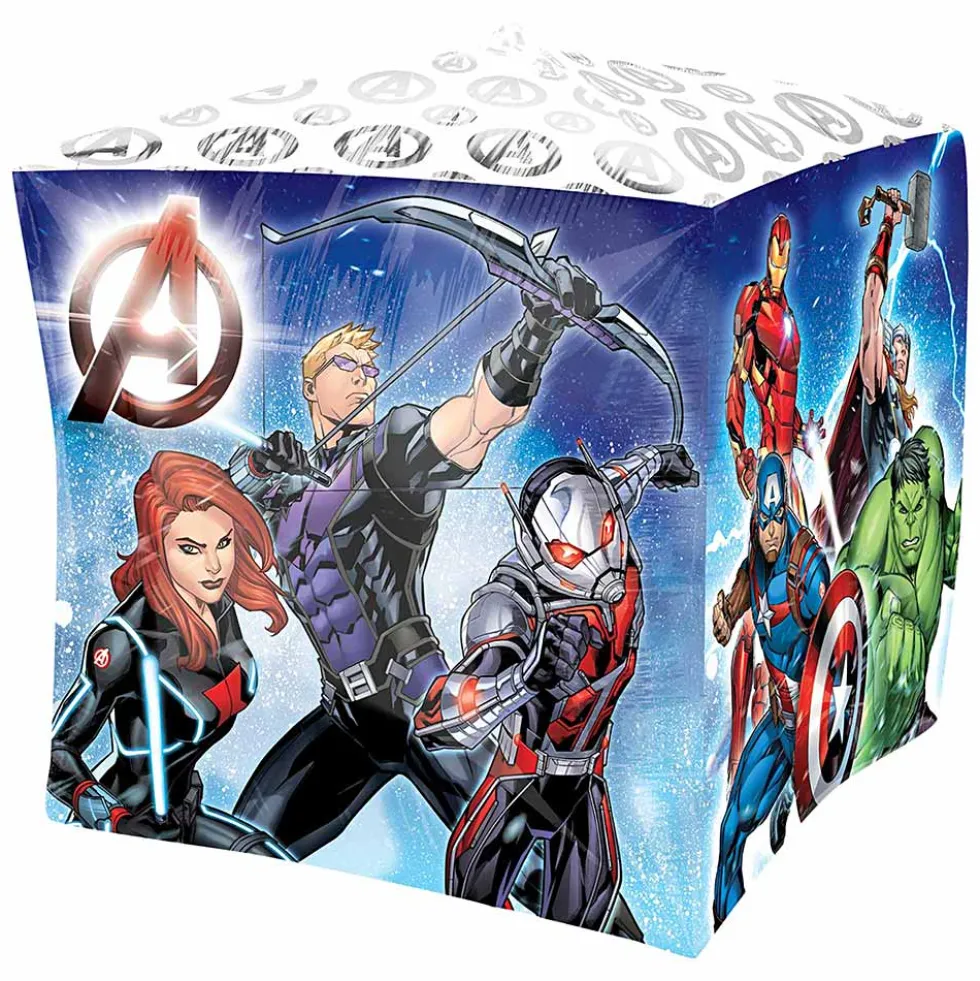 Globo Foil Los Vengadores Cubo 38 cm