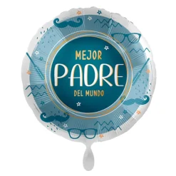 Globo Foil Mejor Padre del Mundo 43 cm