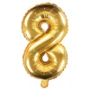 Globo Foil Número 8 Dorado 35 cm