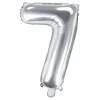 Globo Foil Número 7 Plateado 35 cm