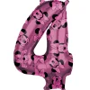 Globo Foil Nº 4 Rosa Minnie 66 cm