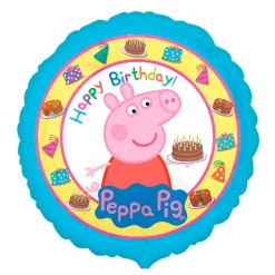 Globo Foil Peppa Pig Feliz Cumpleaños 43 cm