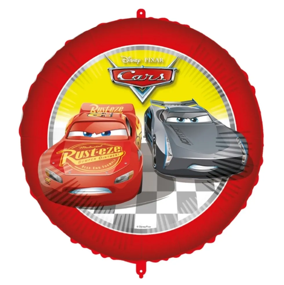 Globo Foil Redondo Cars 45 cm