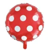 Globo Foil Rojo con Lunares