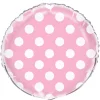 Globo Foil Rosa con Lunares