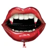 Globo Halloween boca de vampiro 68cm