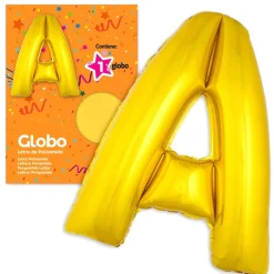 Globo Letra A Dorado 1 metro