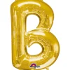 Globo letra B 40 cm dorado
