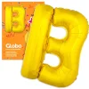 Globo letra B dorado 1 metro