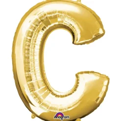 Globo Letra C Dorado 81 cm