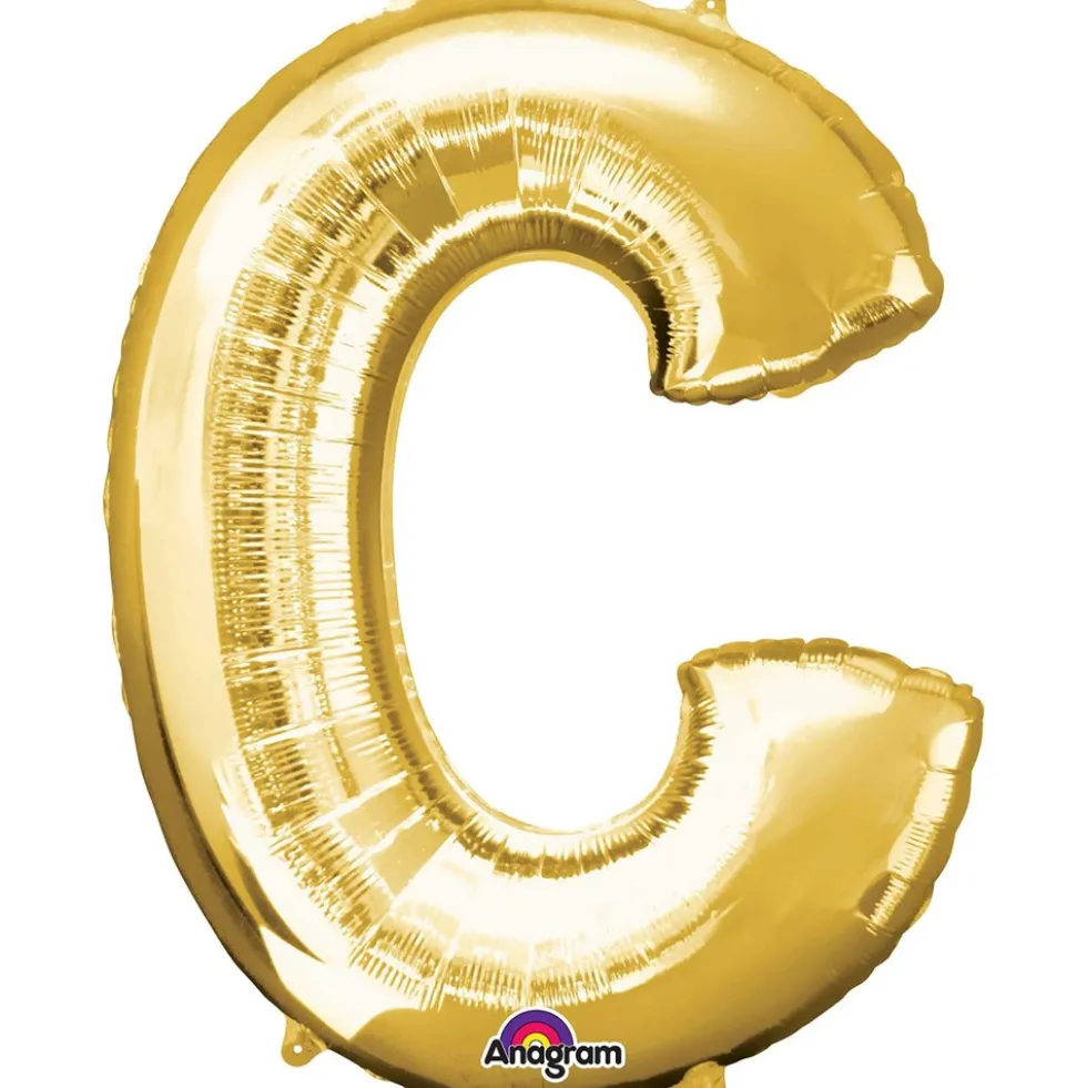Globo Letra C Dorado 81 cm
