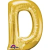 Globo Letra D Dorado 83 cm