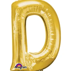 Globo Letra D Dorado 83 cm