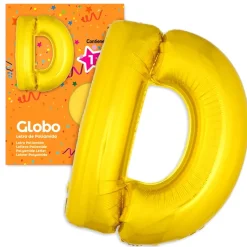 Globo letra D Dorado 1 Metro