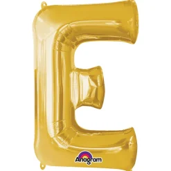 Globo Letra E Dorado 83 cm