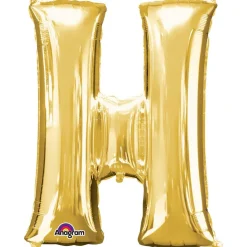 Globo Letra H Dorado 81 cm