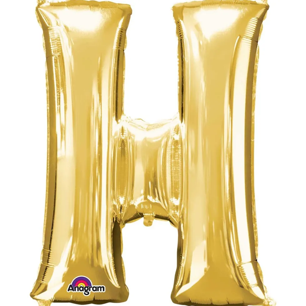 Globo Letra H Dorado 81 cm