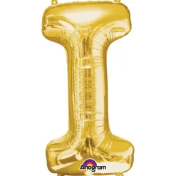 Globo Letra I Dorado 83 cm