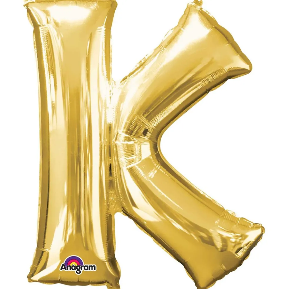 Globo Letra K Dorado 83 cm