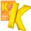 Globo letra K dorado 1 metro