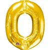 Globo letra O 40 cm dorado