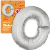 Globo Letra O Plateado 1 Metro