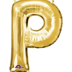 Globo Letra P Dorado 81 cm