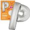 Globo Letra P Plateado 1 Metro