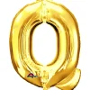 Globo letra Q 40 cm dorado